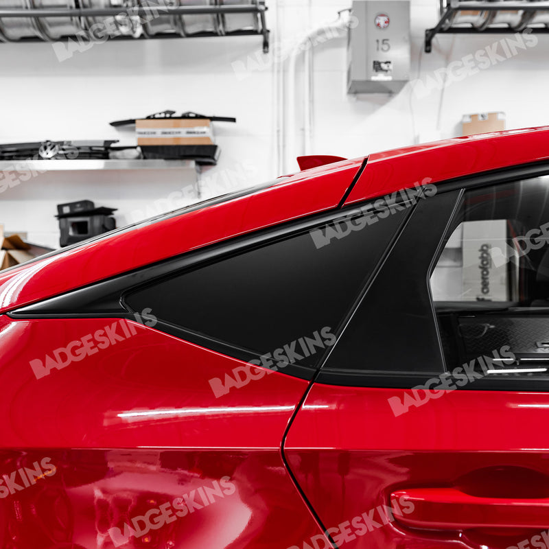 Load image into Gallery viewer, Honda - 11th Gen - Civic HB - Rear Quarter Window Overlay