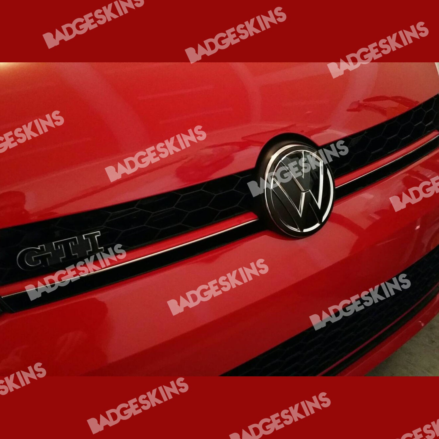 VW - MK7.5 - Golf - VW Emblem Overlay (Non Smooth) – Badgeskins