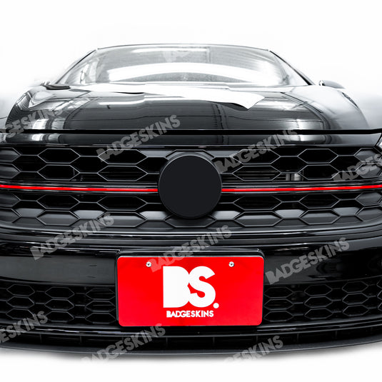 X4-COAP Front Grille For VW Jetta 2011-2014 - Painted Black W/ Chrome Molding Trim