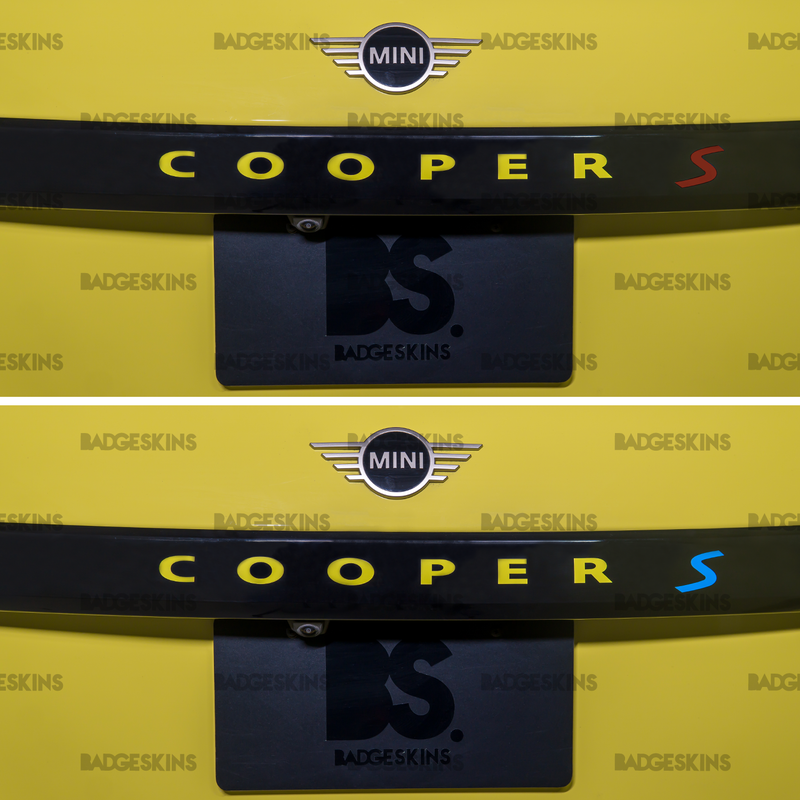 Load image into Gallery viewer, MINI - 4th Gen - Cooper S - Rear S Badge Overlay
