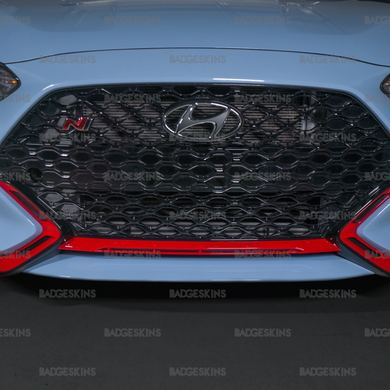 Hyundai - 2nd Gen - Veloster N - Front Bumper Silver Trim Delete