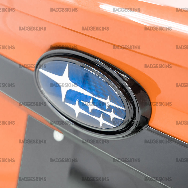 Load image into Gallery viewer, Subaru - VB - WRX - Rear Subaru Emblem Chrome Delete
