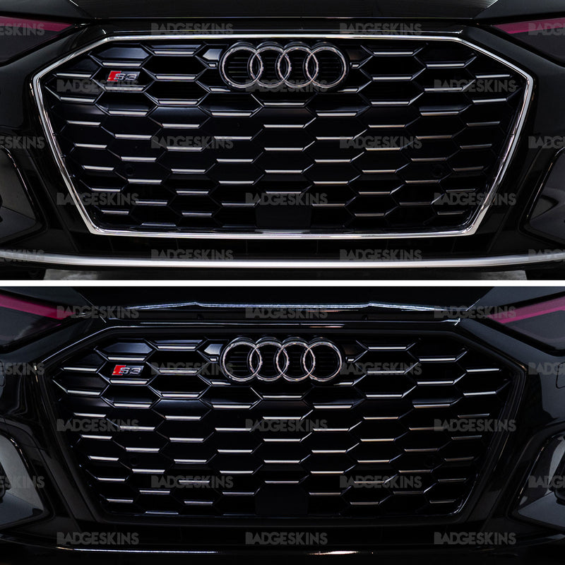 Load image into Gallery viewer, Audi - 8Y - S3 -  Front Grille Chrome Delete Kit
