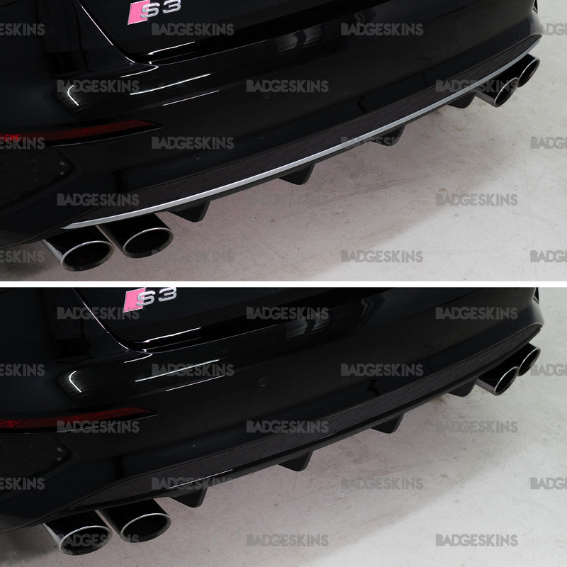 Load image into Gallery viewer, Audi - 8Y - S3 -  Rear Bumper Chrome Lip Delete
