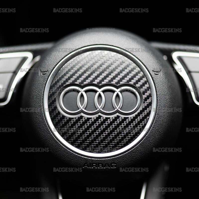 Load image into Gallery viewer, Audi - 8Y - S3 - CF Steering Wheel Airbag Overlay
