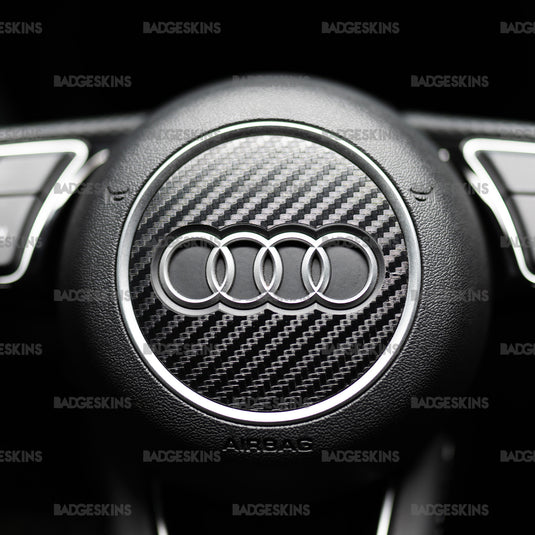 Audi - 8Y - S3 - CF Steering Wheel Airbag Overlay