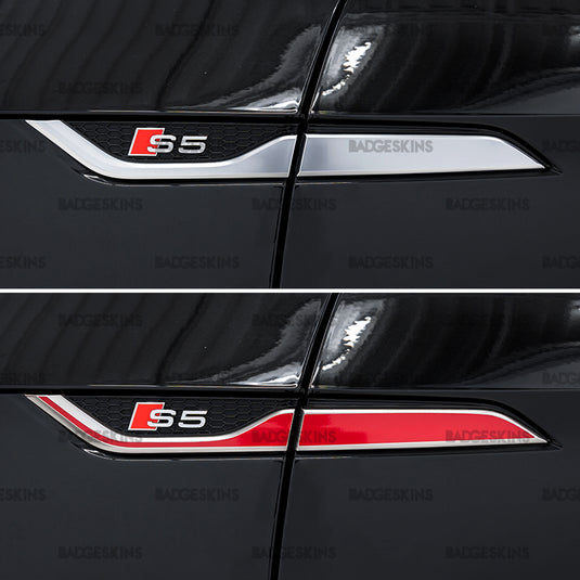 Audi - B9 - S5 - Fender Badge Blade Overlay (2017-2020)