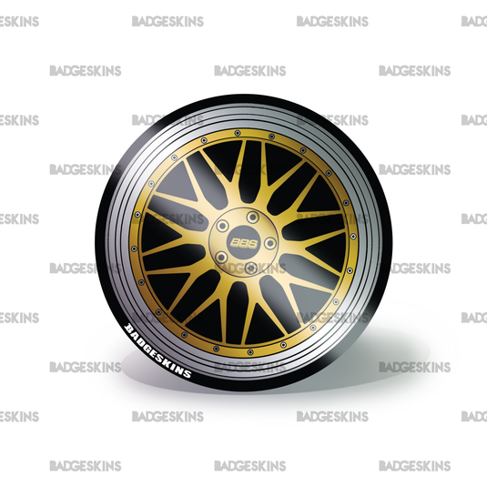 Wheel Decal - BBS LM Gold