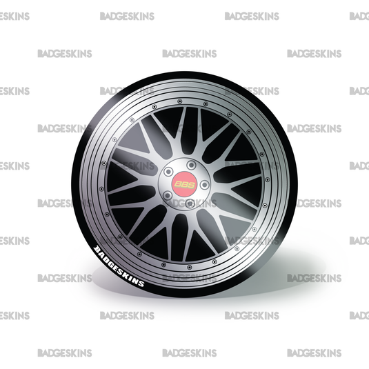 Wheel Decal - BBS LM Silver