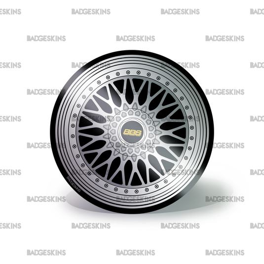 Wheel Decal - BBS RS Silver