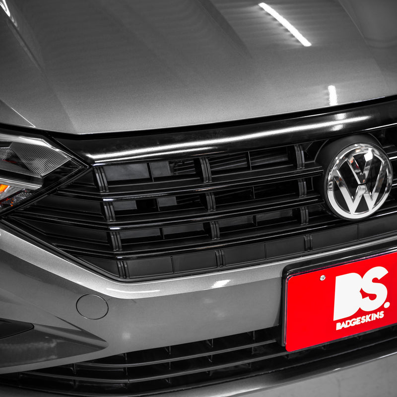 Load image into Gallery viewer, VW - MK7 - Jetta - Front Grille &amp; Cowl Chrome Bar Delete
