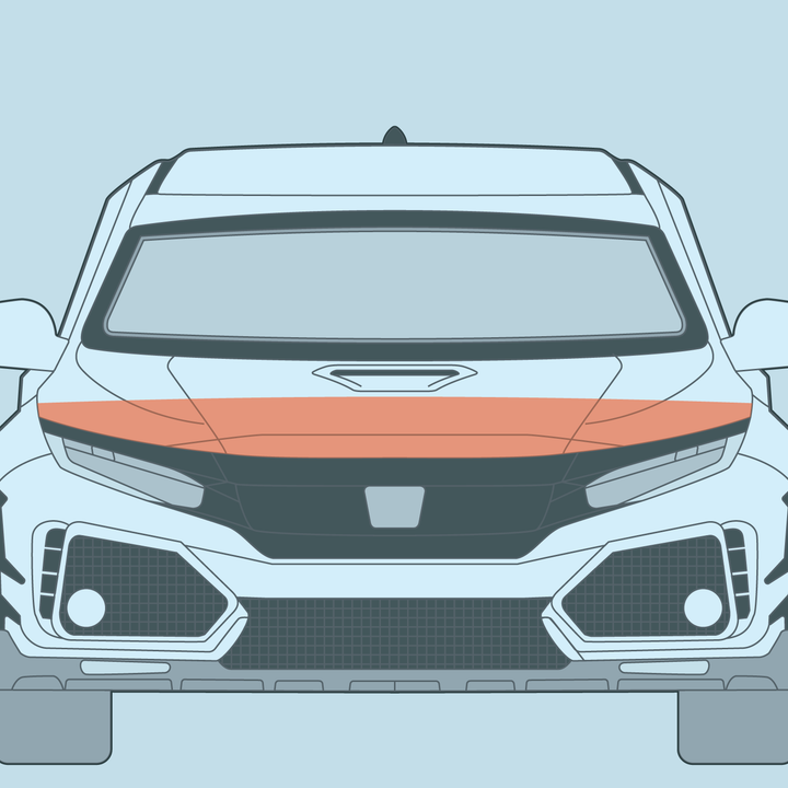 Honda - 10th Gen - Civic Type R - Partial Hood PPF – Badgeskins