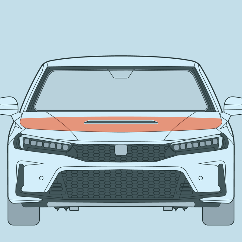 Load image into Gallery viewer, Honda - 11th Gen - Civic Type R - Partial Hood PPF
