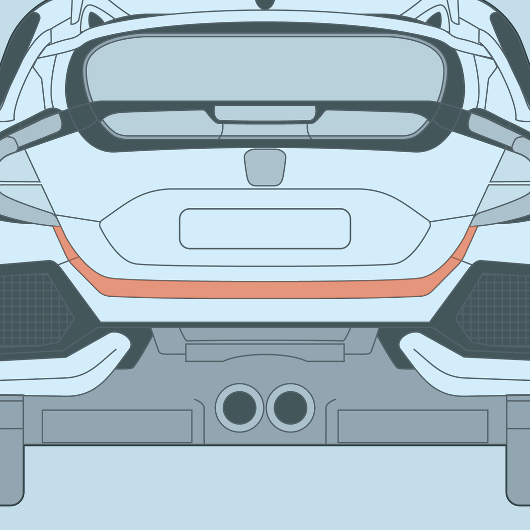 Honda - 10th Gen - Civic Type R - Trunk Ledge PPF – Badgeskins