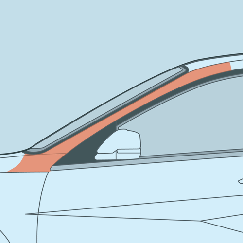 Hyundai - 7th Gen - Elantra - A-Pillar PPF
