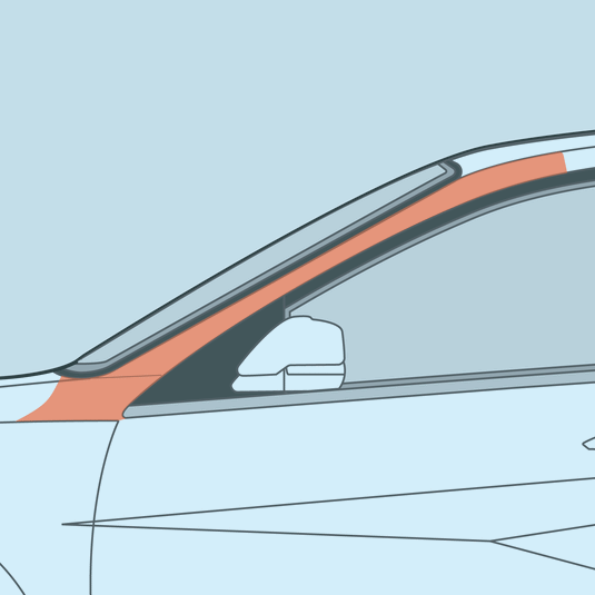 Hyundai - 7th Gen - Elantra - A-Pillar PPF