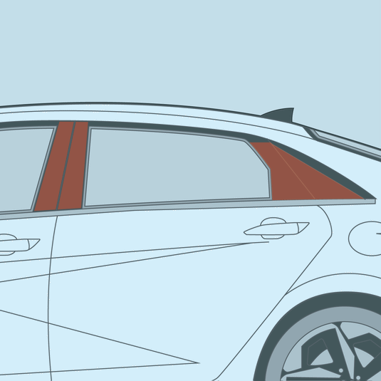 Hyundai - 7th Gen - Elantra - B & C-Pillar PPF