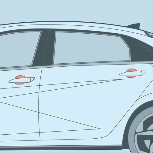 Hyundai - 7th Gen/7th Gen FL - Elantra - Door Cup PPF