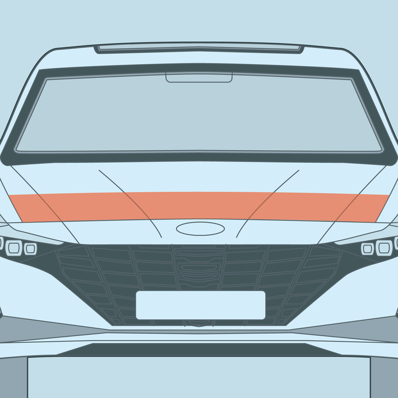 Load image into Gallery viewer, Hyundai - 7th Gen - Elantra - Partial Hood PPF
