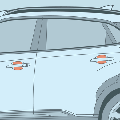 Hyundai - 1st Gen - Kona - Door Cup PPF