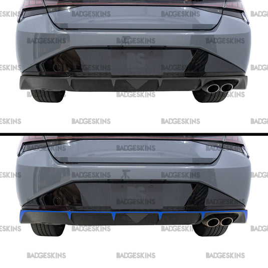 Hyundai - 7G - Elantra N-Line  - Rear Bumper Diffuser Accent Overlay