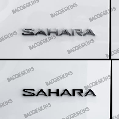 Jeep - JL - Wrangler Sahara - Fender Sahara Badge Overlay Set