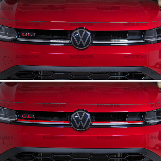 VW - MK8 - Jetta/GLI - Front Grille Chrome Bar Delete