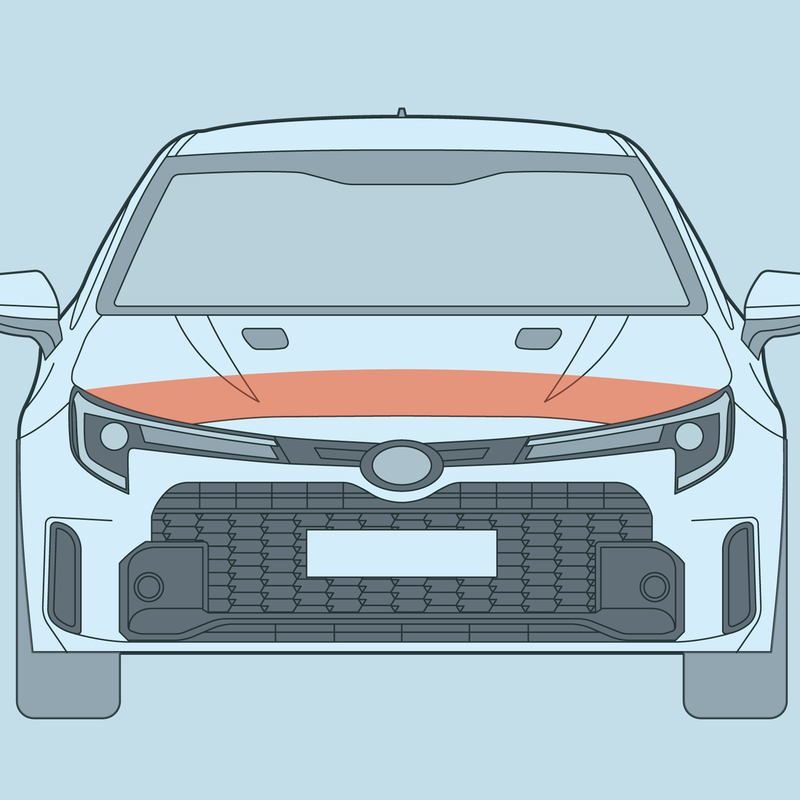 Load image into Gallery viewer, Toyota - E210 - Corolla - Partial Hood PPF
