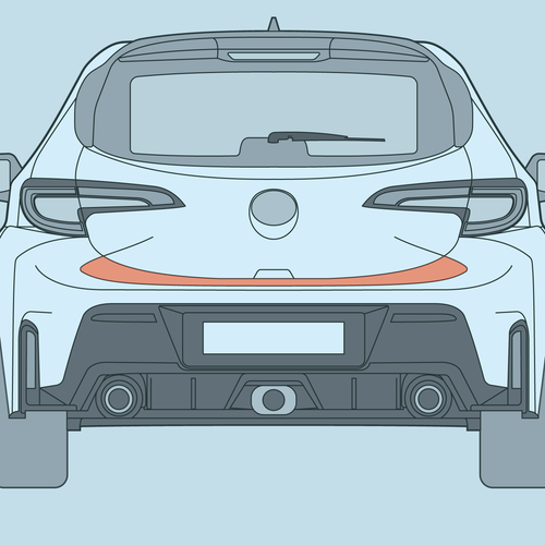Toyota - E210 - GR Corolla - Trunk Ledge PPF