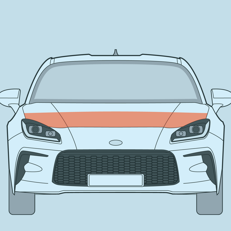 Load image into Gallery viewer, Toyota - GR86 - Partial Hood PPF
