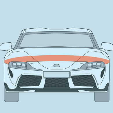 Toyota - MK5 - Supra - Partial Hood PPF
