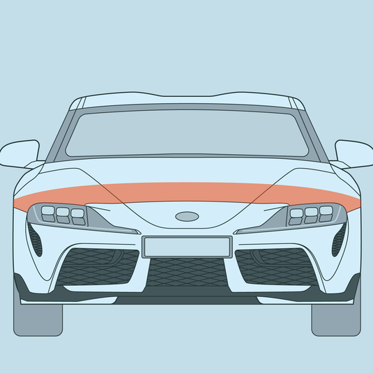 Toyota - MK5 - Supra - Partial Hood PPF
