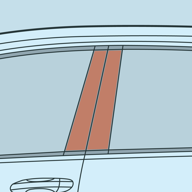 Load image into Gallery viewer, VW - MK7/7.5 - Golf - B-Pillar PPF Kit
