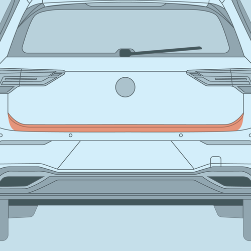 VW - MK8 - Golf - Trunk Ledge PPF