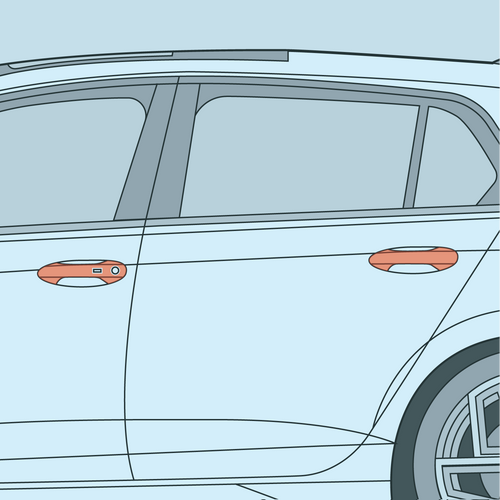 VW - MK8/8.5 - Golf - Door Handle PPF