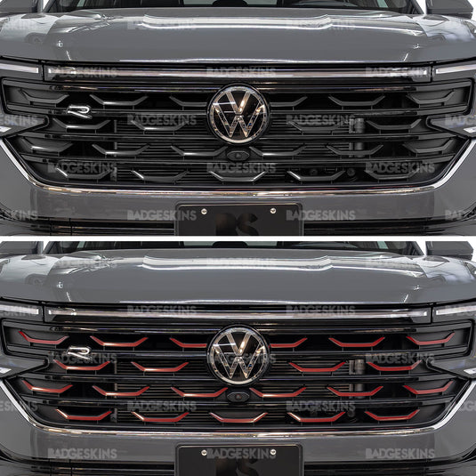 VW - MK1.5 - Atlas Cross Sport - Front Grille Accent Stripe Kit