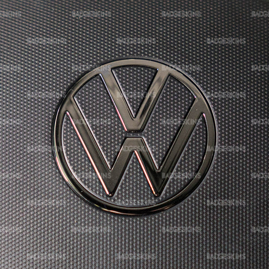 VW - Steering Wheel Non-Smooth VW Emblem Overlay