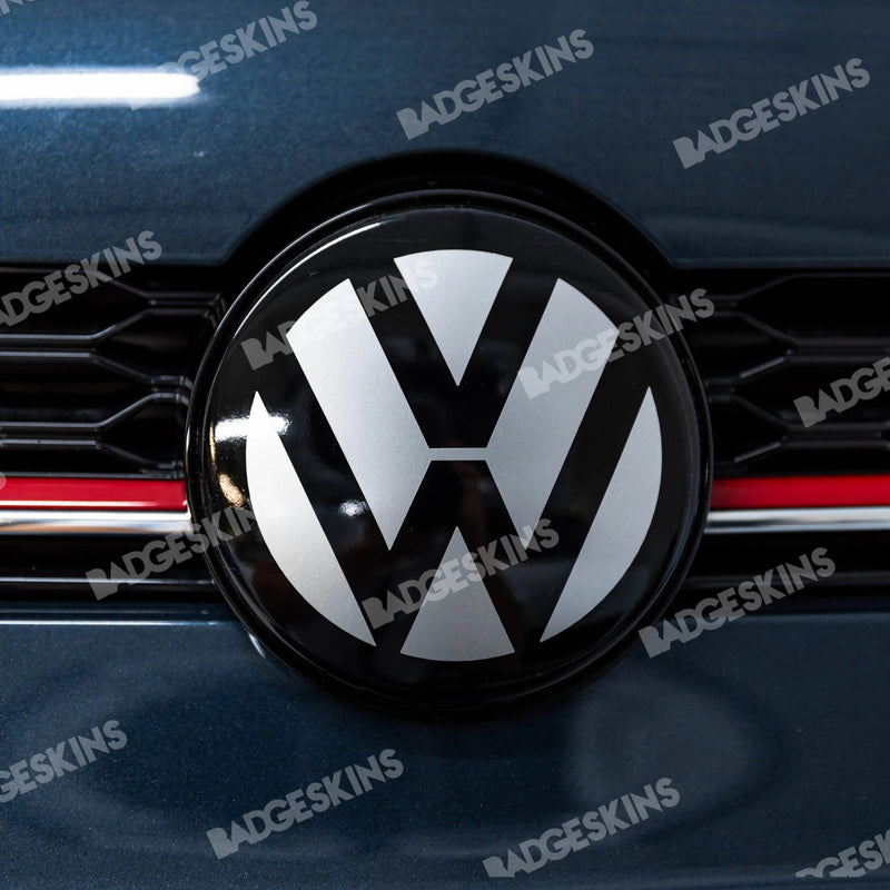 Load image into Gallery viewer, VW - B8 - Passat - Front Smooth 2pc VW Emblem Overlay
