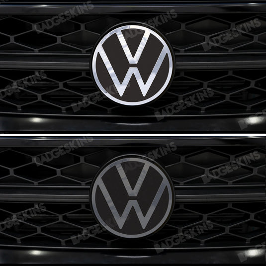 VW - MK1 - Taos - Front Smooth 1pc Tinted VW Emblem Overlay