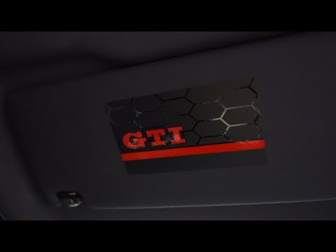 Load and play video in Gallery viewer, VW - 12273 - MK8 - Golf GTI - Sunvisor Warning Label GTI Style Overlay

