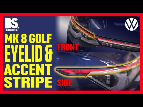 Load and play video in Gallery viewer, VW - MK8 - Golf - Head Light Eyelid Accent Stripe
