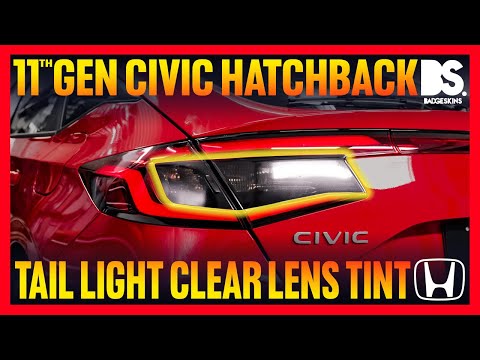 Load and play video in Gallery viewer, Honda - 11th Gen - Civic Sedan - Tail Light Clear Lens Tint
