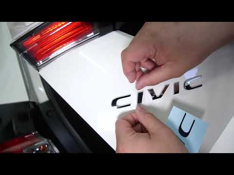 Load and play video in Gallery viewer, Honda - 10th Gen - Civic - Rear Civic Badge Overlay
