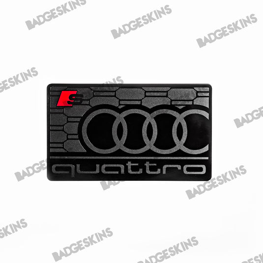 AUDI - 12273 - Sunvisor Warning Label Front Grille Style Overlay