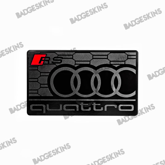 AUDI - 12273 - Sunvisor Warning Label Front Grille Style Overlay