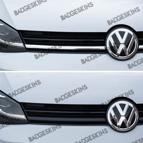VW - MK7 - Golf - Front Upper Grille Chrome Bar Delete
