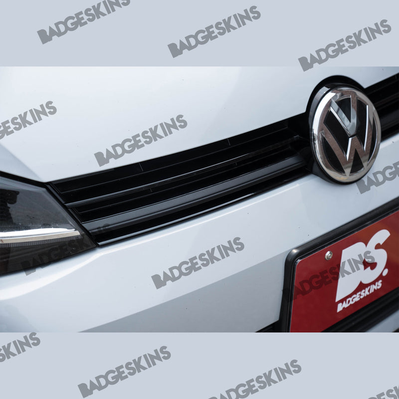 Load image into Gallery viewer, VW - MK7.5 - Golf - Front Upper Grille Chrome Bar Delete
