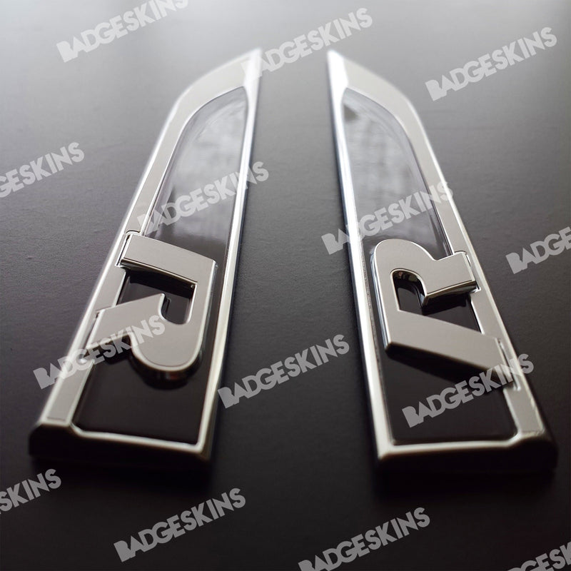 Load image into Gallery viewer, VW - MK7/7.5 - Golf R - Fender Blade &quot;R&quot; Badge Overlay Set
