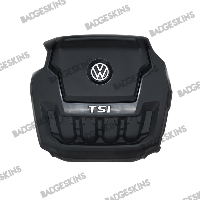 VW - MK2 - Tiguan - VW & TSI Engine Cover Overlay – Badgeskins