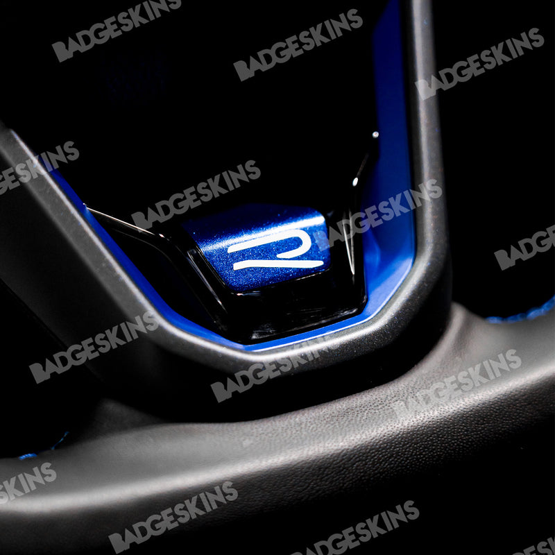 Load image into Gallery viewer, VW - MK8 - GTI &amp; R - Steering Wheel Spoke Badge Overlay
